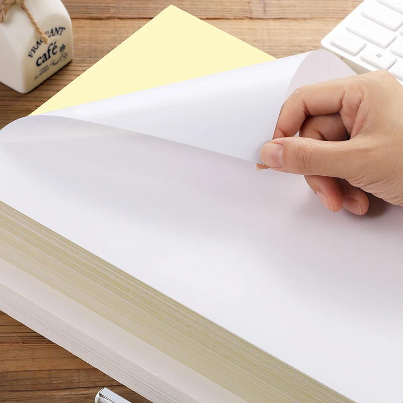 20 50 Sheets A4 White Self Adhesive Sticker Label Matte Glossy Surface Paper Sheet for Laser Inkjet Printer Copier Craft Paper