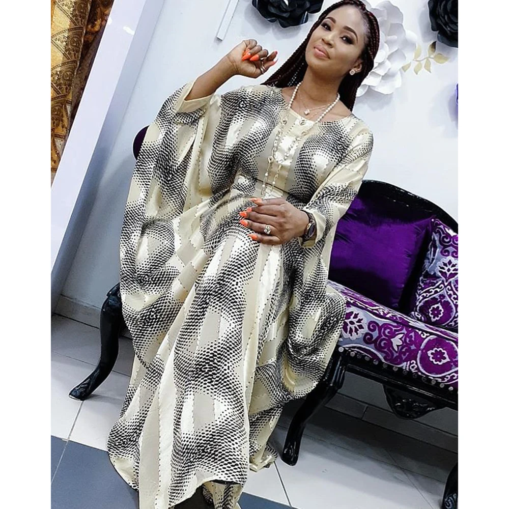 Dresses For Women Party Plus Size Clothing Wave Pattern Stripe Designs Dashiki Fashion Dress Africa Clothing NO.022