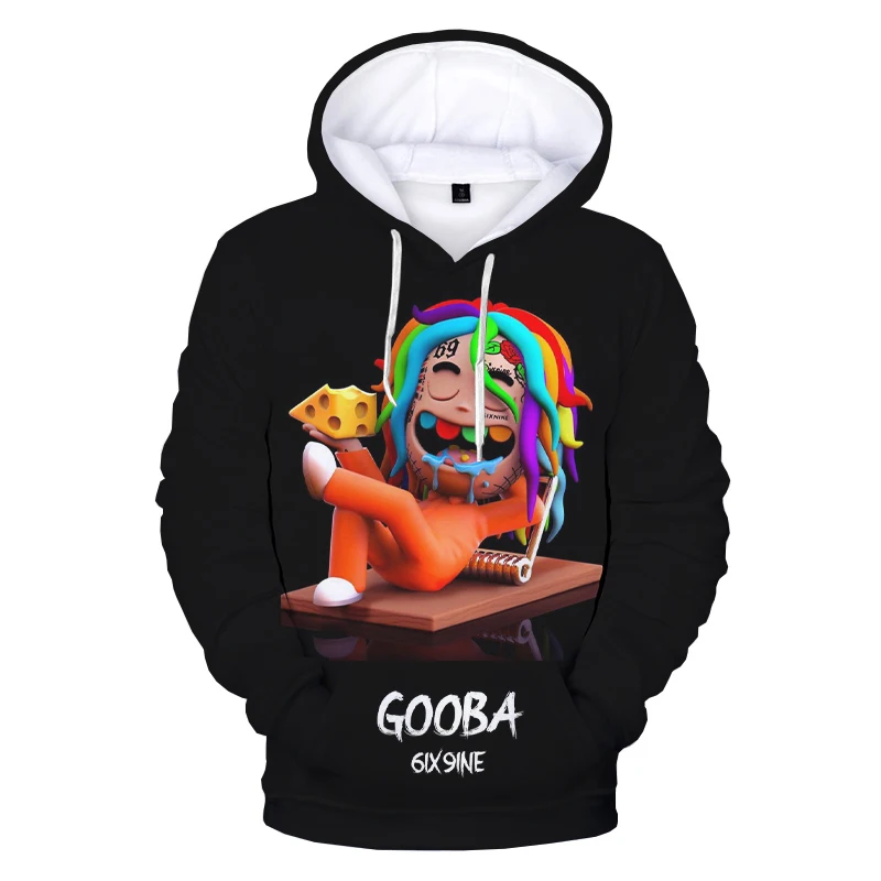 6ix9ine Gooba 3D Printed Hoodie Sweatshirts Hot Rapper Fashion Casual Hip Hop Pullover Harajuku Streetwear Plus Size Hoodies