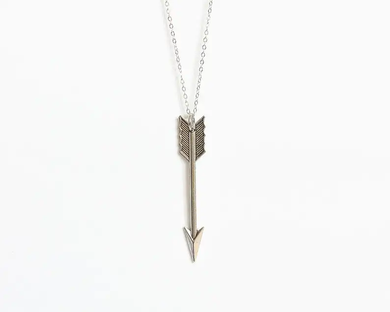 fashion new Arrow necklace ARCHER Black bronze Large Arrow Pendant Extra Long Bohemian Fringe Female jewelry gift men