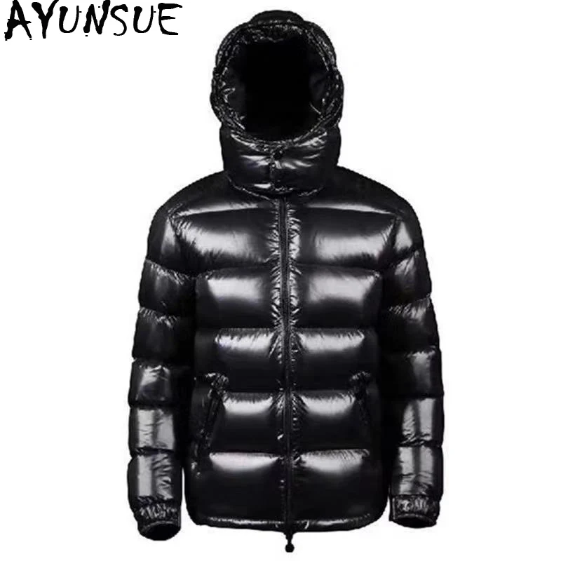 AYUNSUE Men's Down Jacket 2022 New Winter Jacket Men Hooded Down Coat Warm Puffer Duck Down Jackets Clothes Veste Homme KJ4630