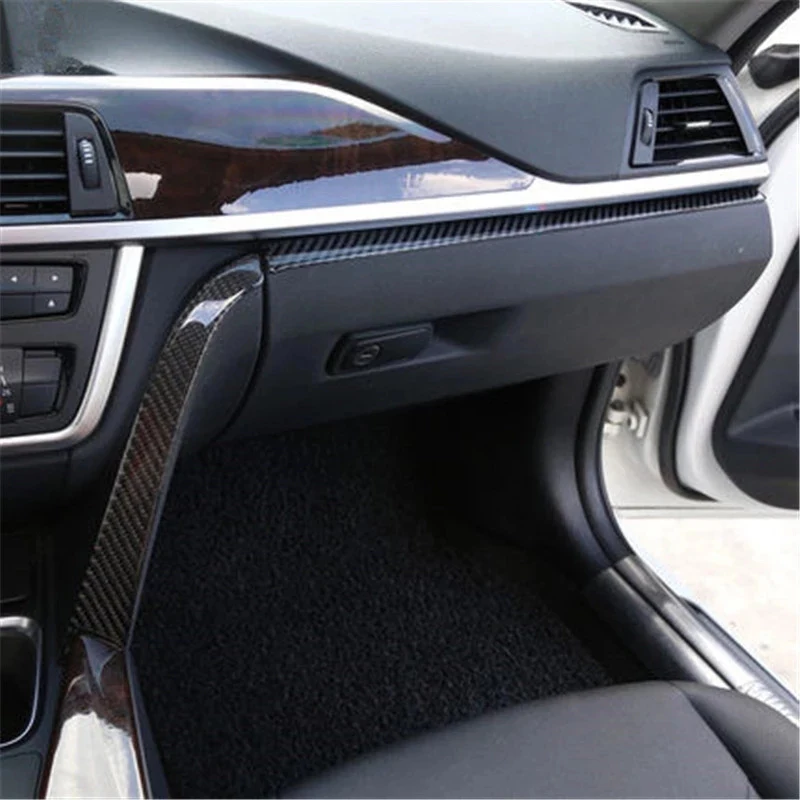 Interior Central control Panel Decoration Strips carbon fiber Car stickers For BMW F30 F32 F34 2013-2018 Accessories