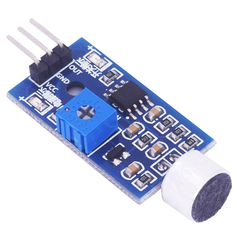 

Sound Sensor Microphone Module Voice Control Whistle Switch Smart Car Module Sound Inspection Electronic Module