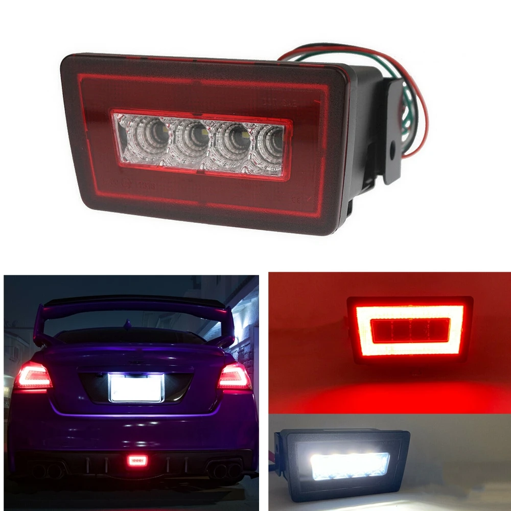 

For Subaru Impreza WRX STi Crosstrek 2011-2020 LED Rear Brake Fog Lamp Reverse Pilot Light Bulb Red/Black Tail Trunk Stoplight