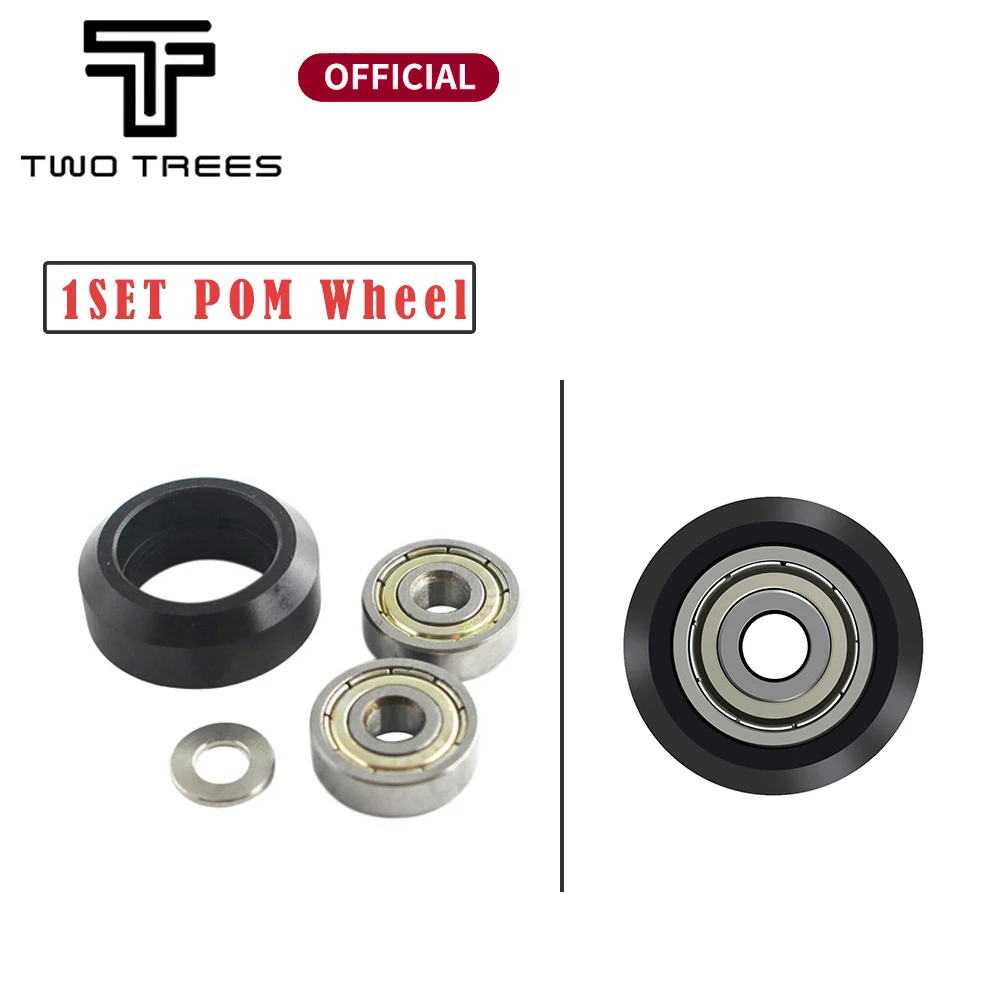 1Set 3D Printer Parts CNC POM Wheel with 625ZZ MR105zz Idler Pulley Gear Passive Round Perlin Wheel for Ender 3 CR10