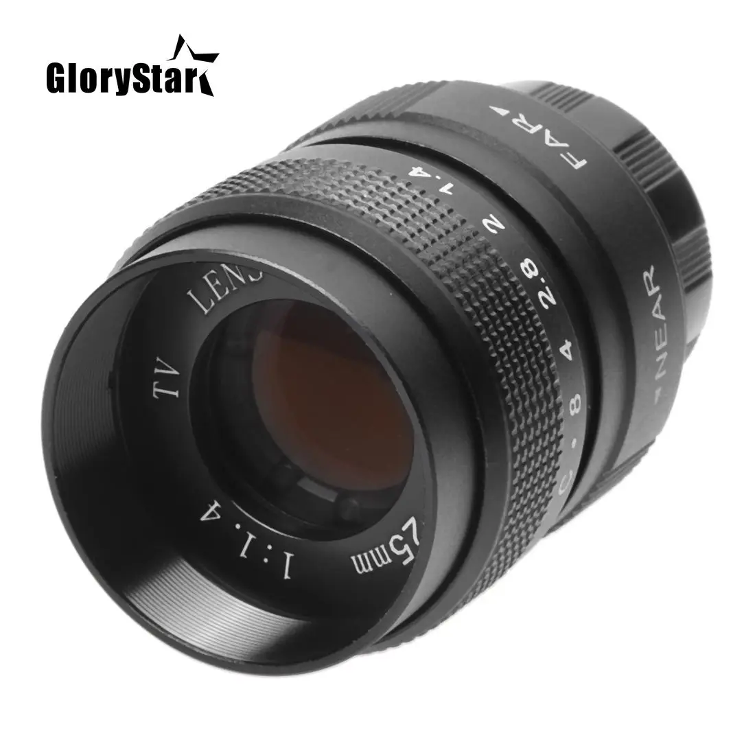 25mm CCTV F1.4 TV Movie lens+C Mount+Metal lens hood For Samsung NX Camera NX1000 NX210 NX20 / NX200 / NX11 / NX100 / NX5 / NX10