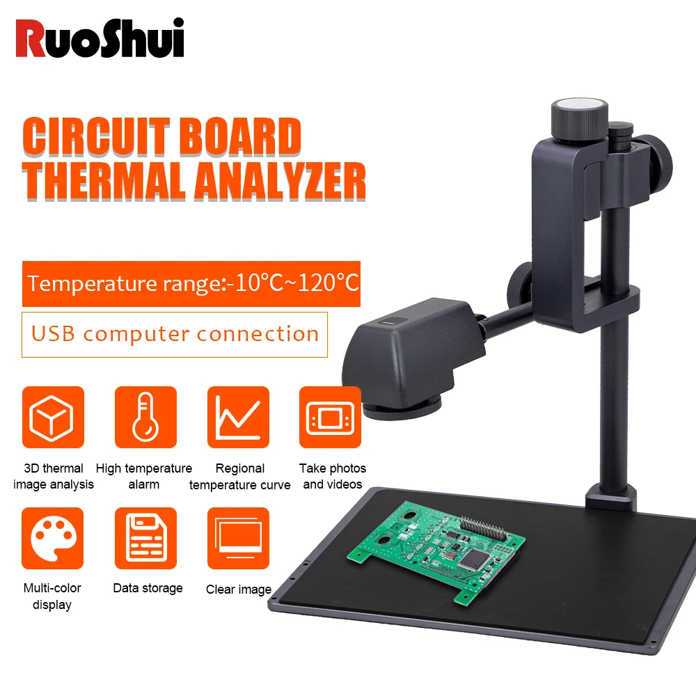 PCB Thermal Analyzer Troubleshoot  For Repair Phone Mainboard Short Circuit Detection Leakage 3D Infrared Thermal Imaging Tool