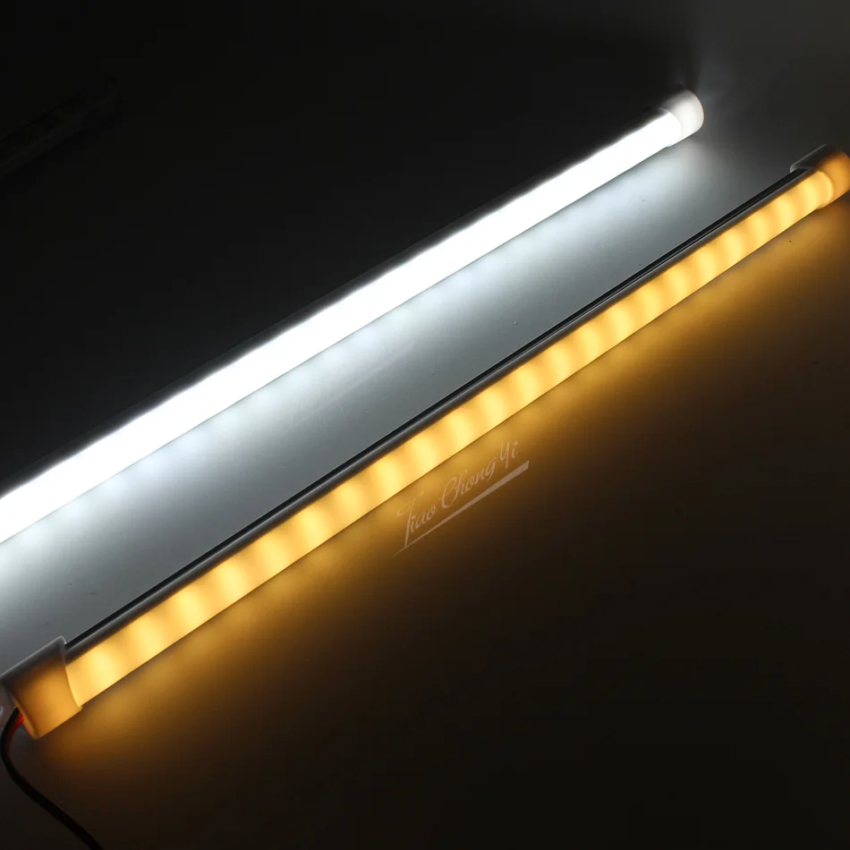 Imagem -06 - Hard Rígida Led Faixa Bar Lâmpadas Shell de Alumínio Branco Quente dc 12v 5630 Carro Caravana Barco Casa 10 Pcs Lot