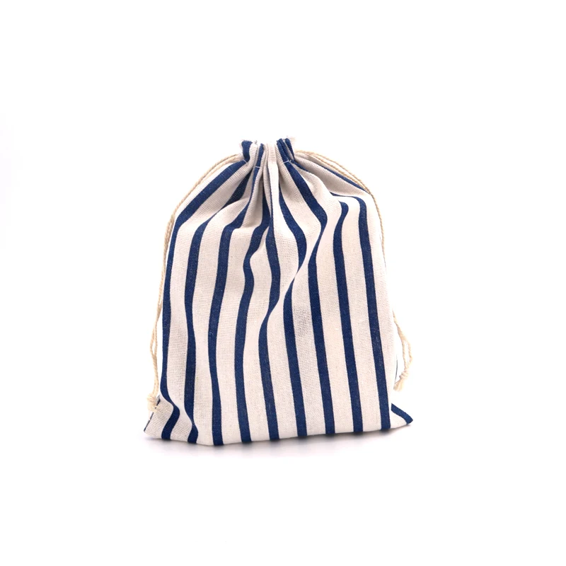Hot Sale 1pc Big Cotton Bags 19x24cm Various Designs Drawstring Pouches Linen Gift Bag cosmetics boutique jewelry packaging bags