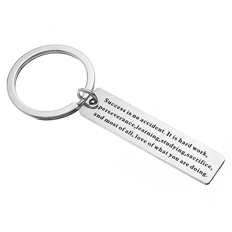 

Success is No Accident Keychain Gifts for Teens Girls Boys Sisters Key Chain Good Friends Birthday Relationship Gifts