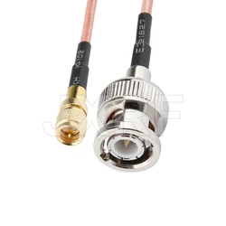 JX connector Microdot Compatible Connectors male 10-32UNF M5 to BNC male Vibration acceleration sensor test cables 0.5M-10 meter