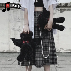 Gothic Women Lolita Bear Doll Bag Angel Demon Wing bear borse a tracolla Soft Girl JK Goth Halloween Cosplay Blood bear bag Gift