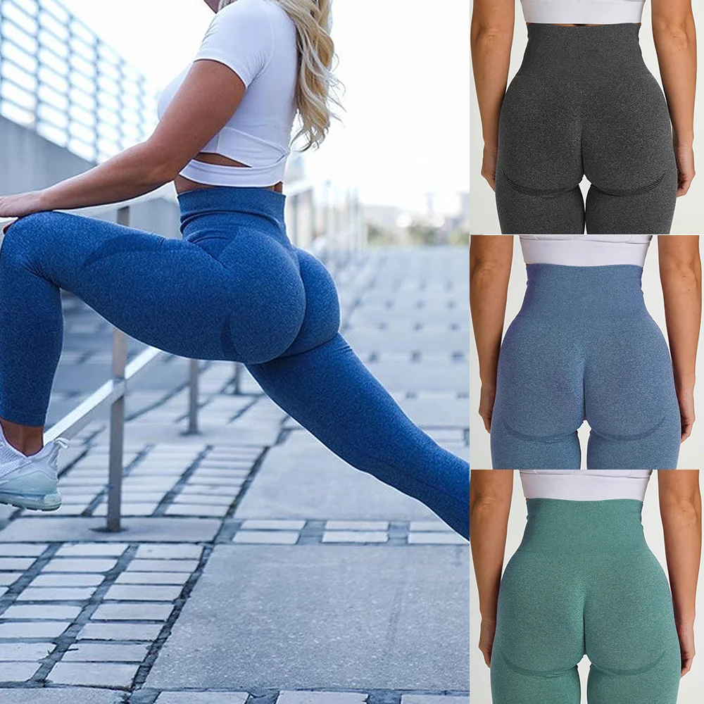 INFILAR Pantaloni da yoga sportivi senza cuciture Leggings dimagranti senza cuciture per le donne che corrono fitness allenamento palestra