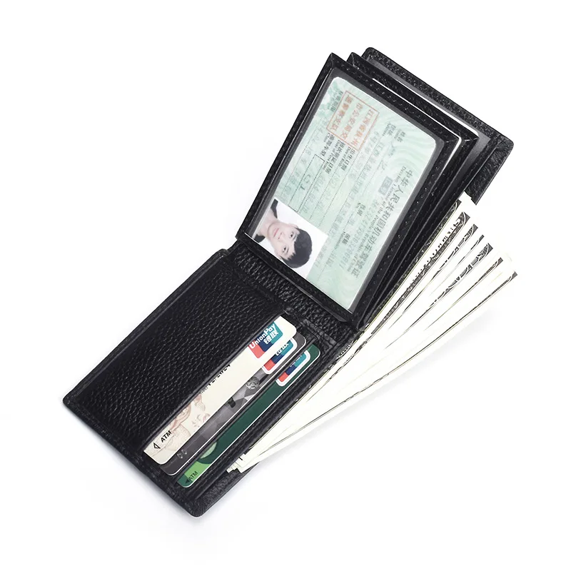 Factory Direct Genuine Leather Wallet Driving License Leather Cover Double-Page Driving License Wallet Motor Vehicle Driving