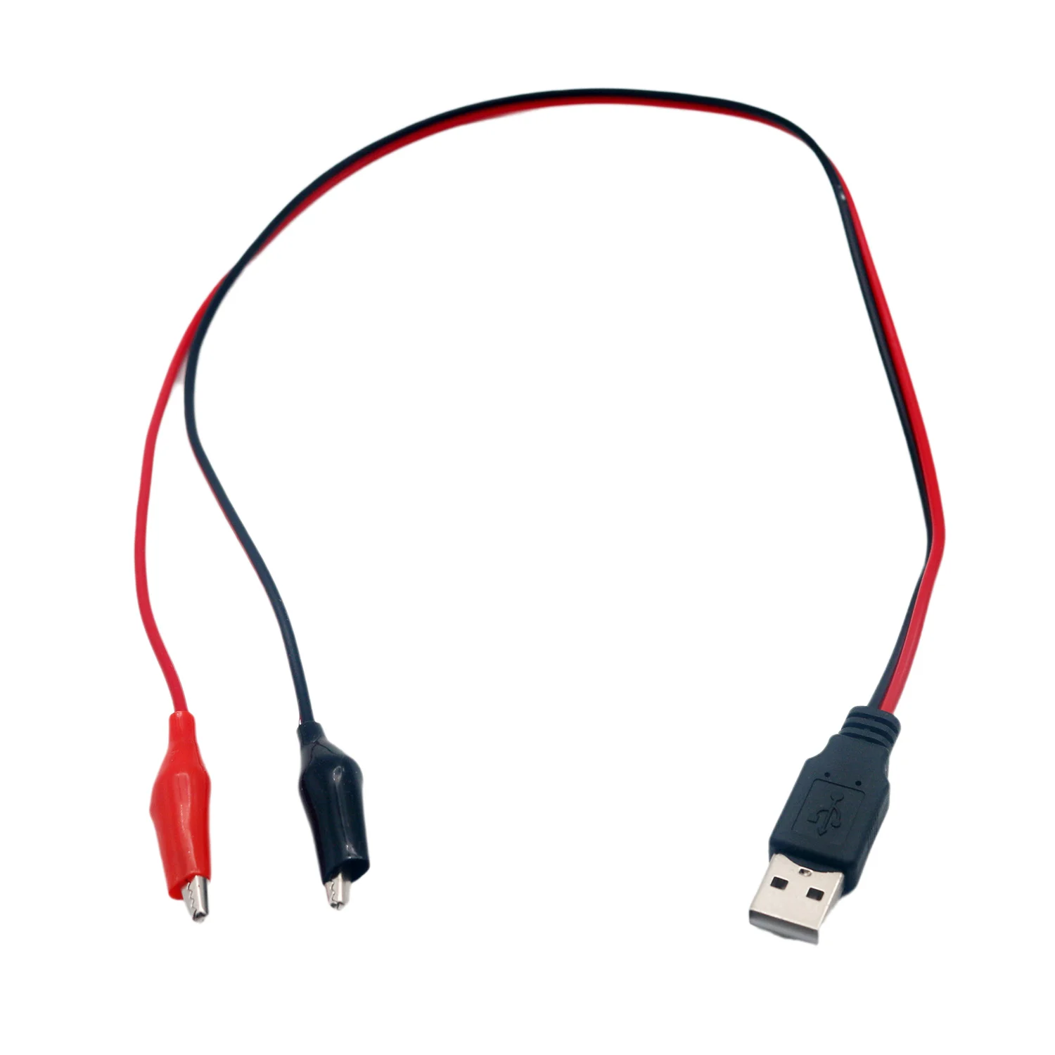 1 قطعة USB الذكور إلى التمساح كليب USB اختبار كاشف الجهد متر مقياس التيار الكهربائي اختبار سلك محول كابل 50 سنتيمتر