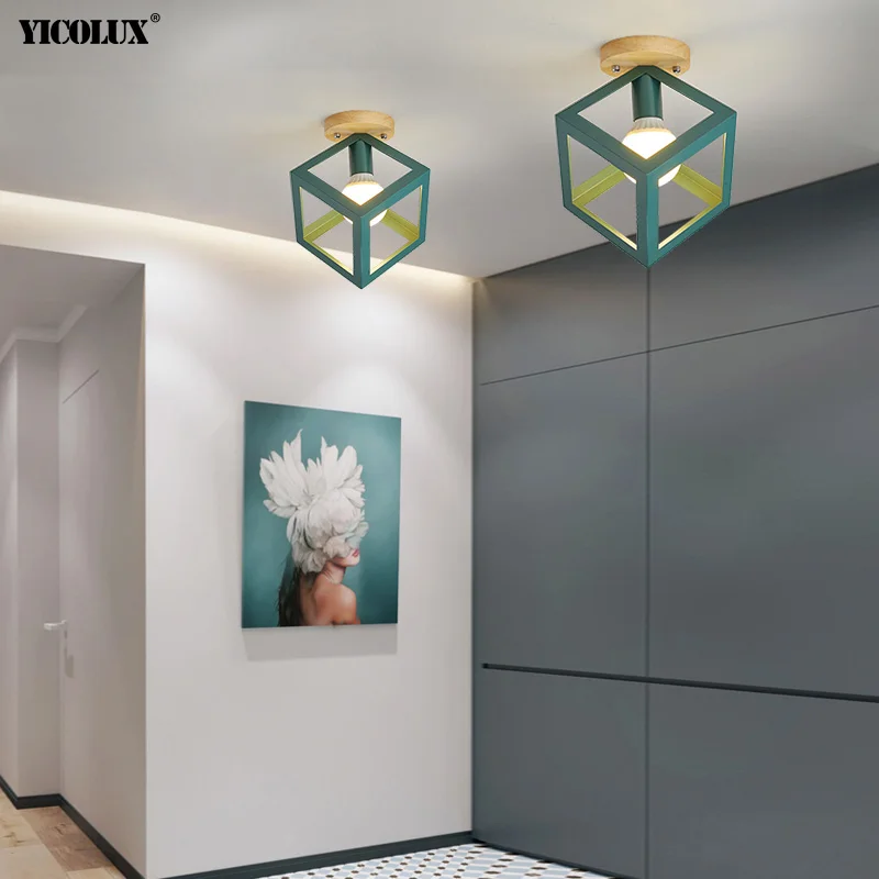 Lampu LED Chandelier Modern Baru Gaya Nordic Pencahayaan Dalam Ruangan Kamar Tidur Ruang Anak-anak Lampu Koridor Lorong Loteng Luminer