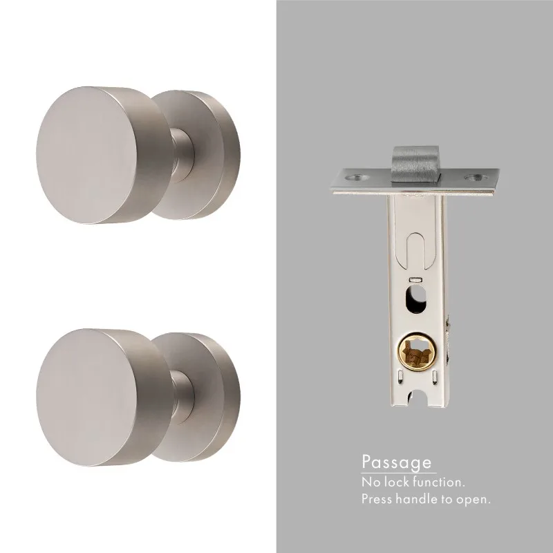 Dooroom Door Lever Set Black Nickel Brass 9