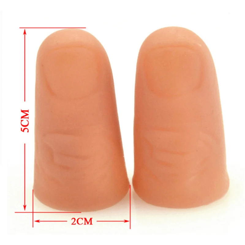 Magic Trick Thumb Tip, Finger Fake, Close Up Props, Magic Trick, Vanishing, apparendo Toys, Funny, 1 paio, 2 pezzi per lotto