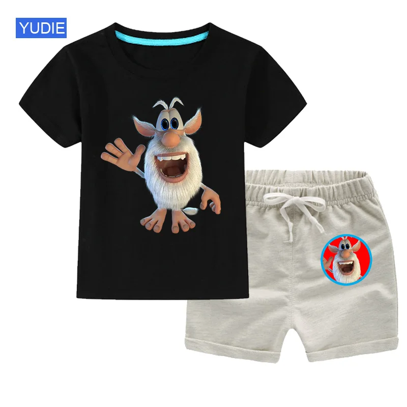 T Shirt Set Kids Clothing Suits Summer T-Shirt+Short Pants Tollder Baby Set Boys Casual Children Clothes Shirt Cool 2 piece sets
