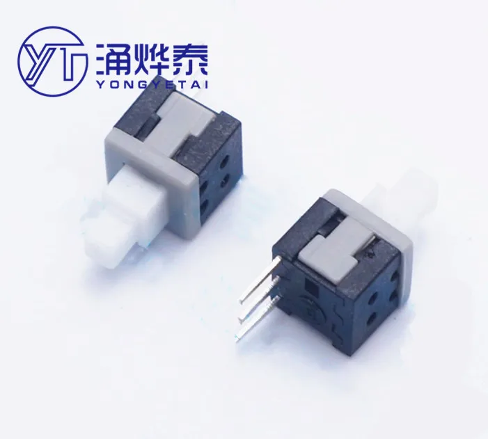 YYT 5.8*5.8 Self-locking switch Push button switch Single-sided three-pin 3Pin micro switch