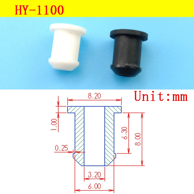 

HY-1100 Rubber Wire Grommet Gasket Clamp Electric Box Inlet Outlet Seal Ring Dust Plug 6mm Cable Protector