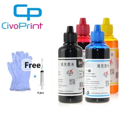 Civo 100ML 953 953XL Refill CISS ink kits For HP OfficeJet Pro 7740 8710 8715 8720 8730 8740 8210 8216 8725 printer pigment ink