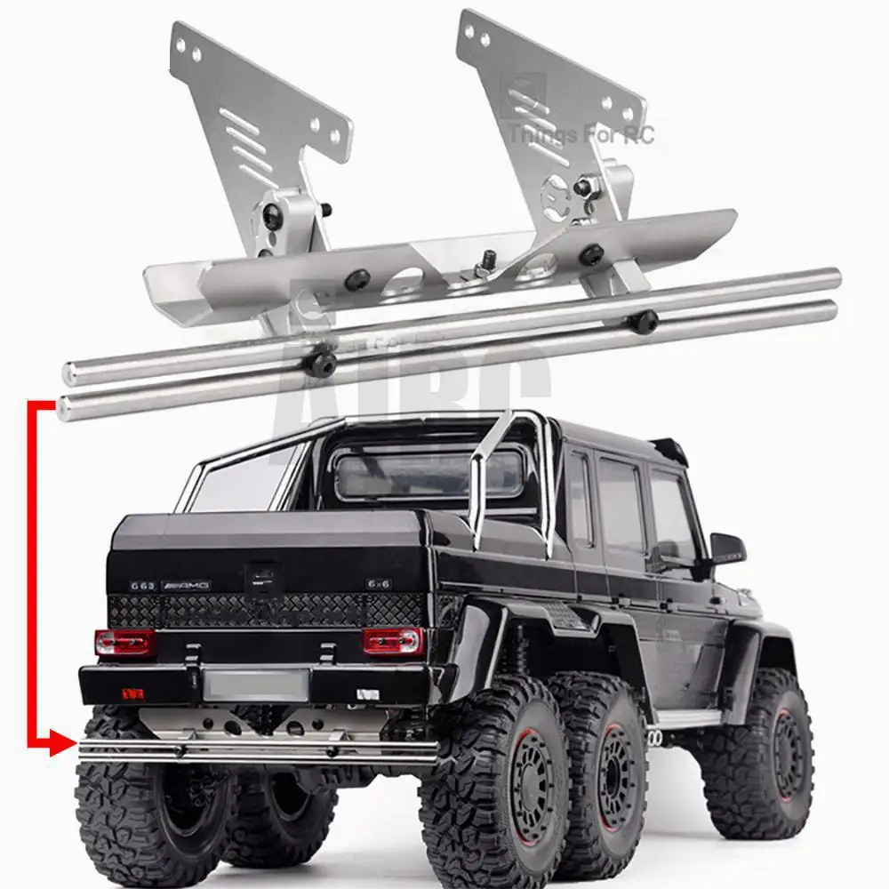 

Trax TRX6 G63 RC auto parts stainless steel rear bumper and bottom guard plate chassis armor