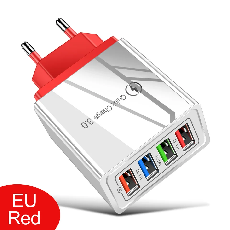 EU/US Plug USB Charger Quick Charge 3.0 For Phone Adapter for iPhone 15 Pro Max Tablet Portable Wall Mobile Charger Fast Charger, image 12