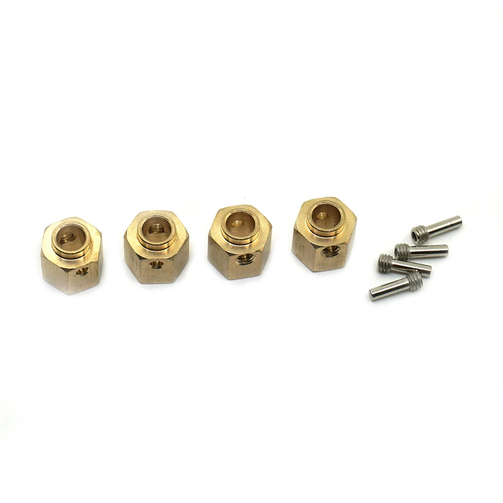 AXSPEED 5/8/9/10/11/12/15/20 mm schweres Messing 12 mm Radnaben Sechskant verlängerter Adapter für TRX-4 TRX-6 1/10 RC Crawler Autoteile – Detail 26