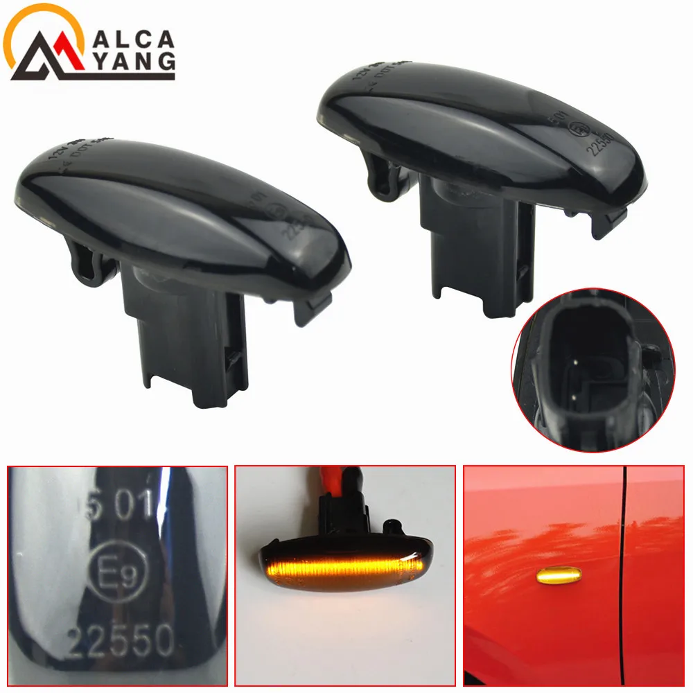 2Pcs Car Led Dynamic Side Marker Turn Signal Light For Toyota Yaris Vios Sequential Blinker Light 2014 2015 2016 2017 2018 2019