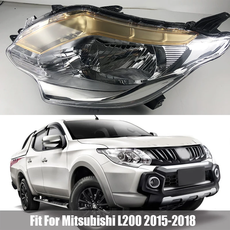 

For Mitsubishi Triton L200 2015 2016 2017 2018 Car front headlight headlamp high quality orginal style