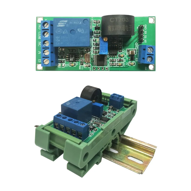 AC Current Detection Module Transmitter RS485 Acquisition A-T Command MODBUS Protocol Overcurrent Protection