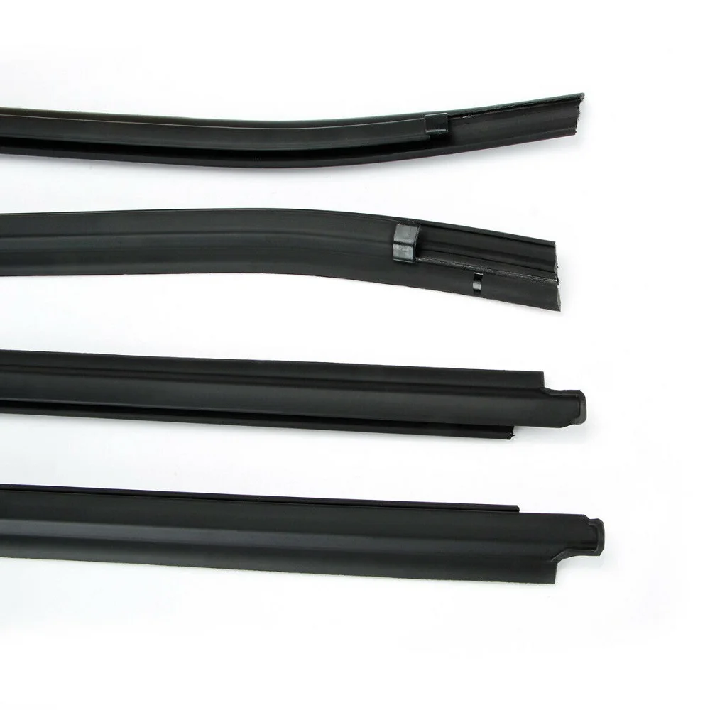 Nieuwe 4 Stuks Auto Raam Deur Glazen Afdichting Riem Trim Pvc Weer Strip Deur Riemen Voor Toyota Hilux SR5/vigo/MK6 Pickup 2005-2015