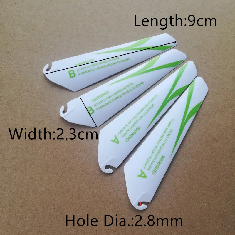 9CM spare blades Fans Props for r/c mini helicopter rotor rc CH002 CH023 Drone Copter Toys Spare Parts Accessories