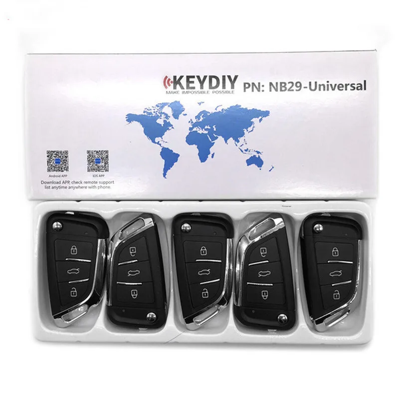 

5PCS KEYDIY KD NB29-3 Multi-functional 3 Button Universal KEYDIY Remote for KD900/KD200/URG200/KD-X2 key programmer with pin