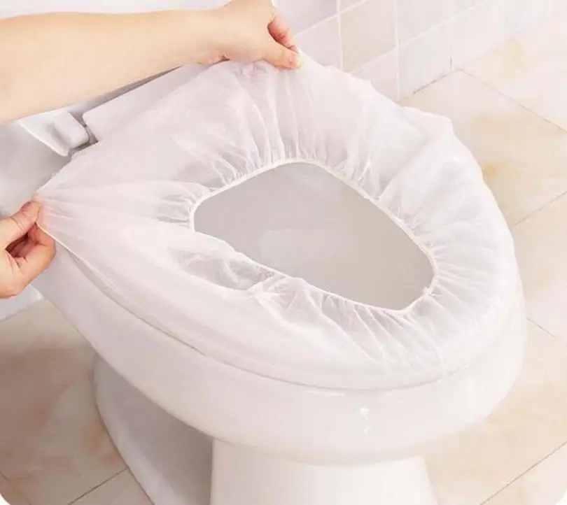 

Portable Hotel Travel Disposable Toilet Seat Non-woven Cloth Waterproof Pregnant Women Toilet Seat Cover Bathroom Accessories SN