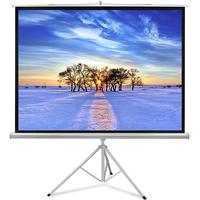 60-100 inch 16:9 Portable Indoor Outdoor Projector Screen Matte White Fabric Fiber Screen With Pull Up Foldable Stand Tripod