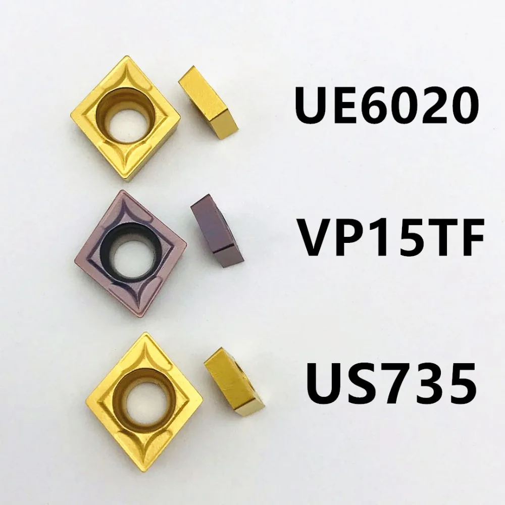 10PCS CCMT060204 VP15TF CCMT060204 UE6020 Carbide insert internal milling cutter CNC insert lathe tool CCMT 060204 milling cutte