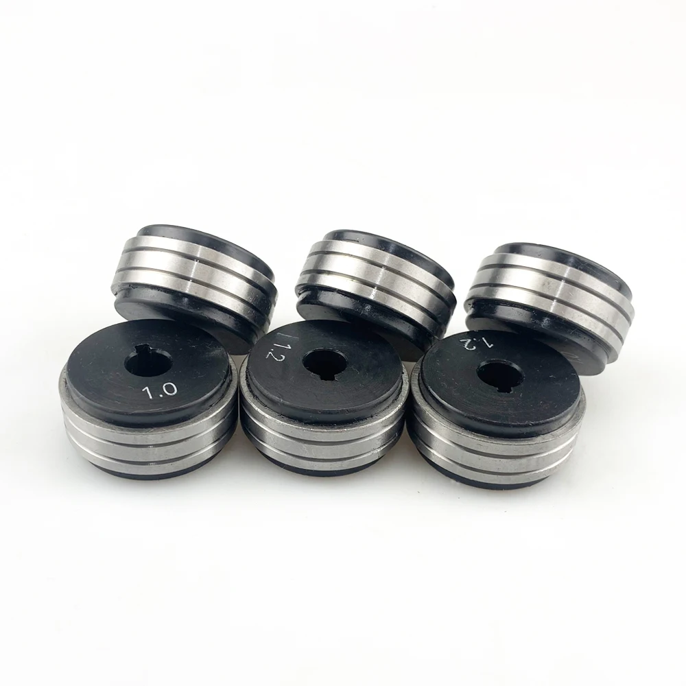 Rolo da roda do alimentador de panawire 0.8mm 1.0mm 1.2mm tamanho dobro mig/mag máquina de alimentação do fio da soldadura do soldador