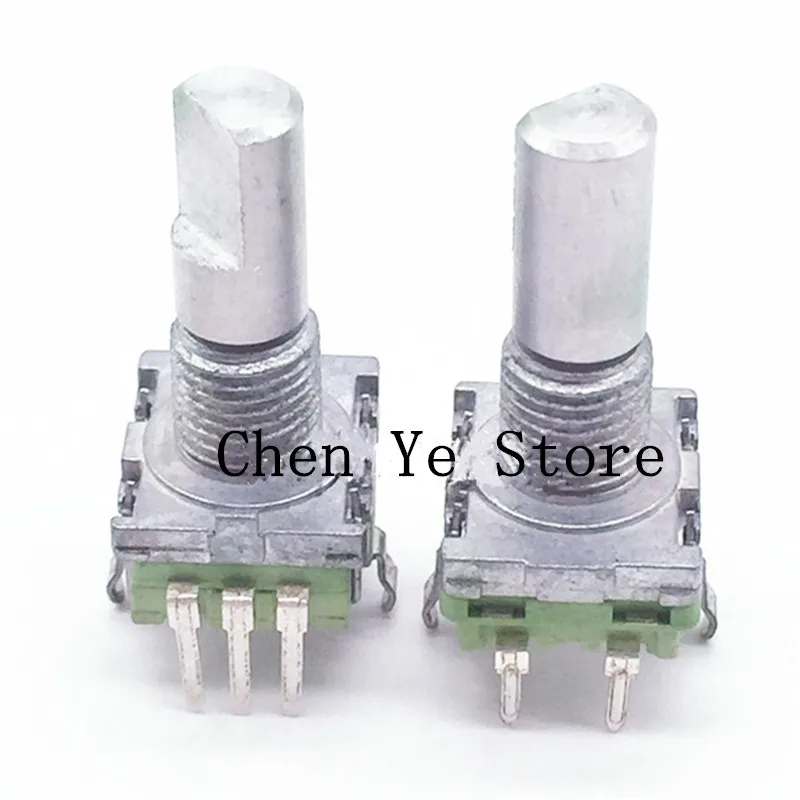 Livre shipping10pcs 100% nova alpha codificador ec11 com interruptor 20 posicionamento 20 pulso de 360 graus comprimento do eixo 20mm