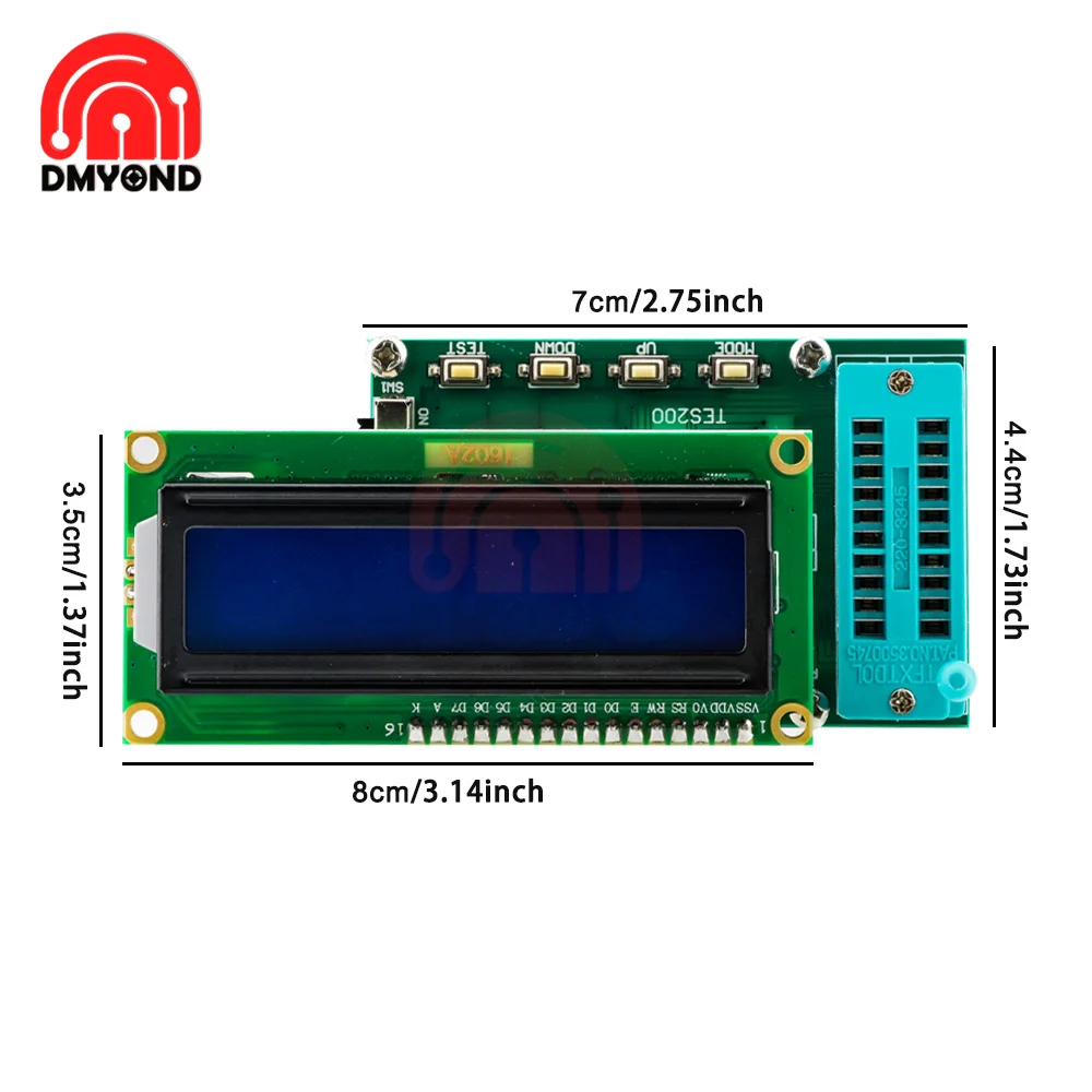 TES 200 Digital Integrated 74 Series 40 Series Circuit Tester Ic Tester IC Logic Gate Test Integrated Circuit Checker Tool Parts