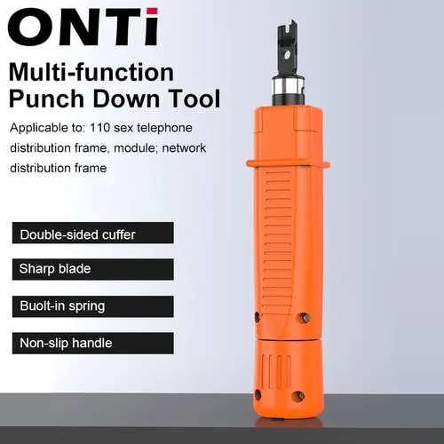 ONTi ingeniero rentable 110 cortador de cables módulo AMP herramienta de alambre doble cabezal para Panel de conexión de módulo de teléfono de voz de red