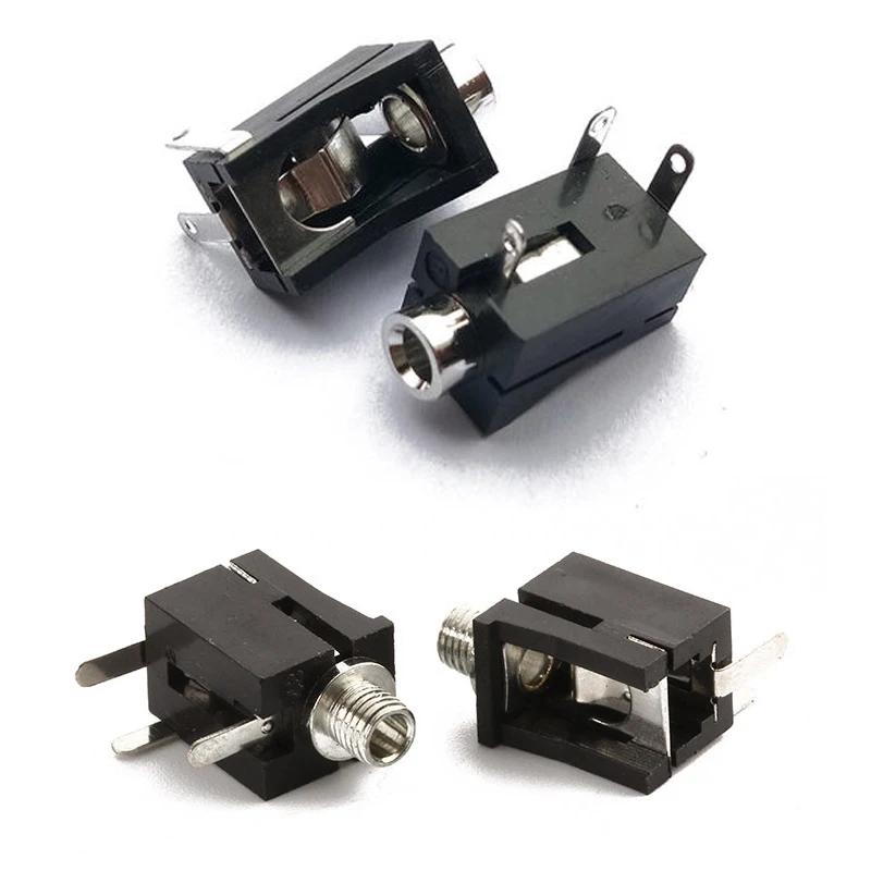 10pcs PJ-202/302 DC presa di corrente connettore l'alimentazione elettrica femmina di alimentazione collegare Jack 3pin PJ-202M PJ-302M