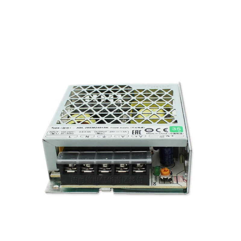 

Input Voltage Single Phase 100 - 240VAC Flat-Shaped ABL-2REM24015H / K 35W DC24V Switching Power Supply Universal Type 1.5A