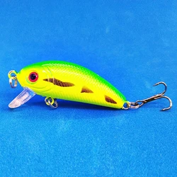 Pesca Spinning Lure Set, Artificial Wobbler Lures, Isca de plástico rígido, Equipamento de pesca, 3D Eyes, 50mm, 3,6g