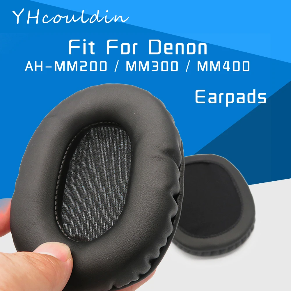 แผ่นรองหูฟังสำหรับ Denon MM200 MM300 MM400 AH-MM200 AH-MM300 AH-MM400หูฟังอุปกรณ์เสริมหูฟังสำหรับเปลี่ยนวัสดุ