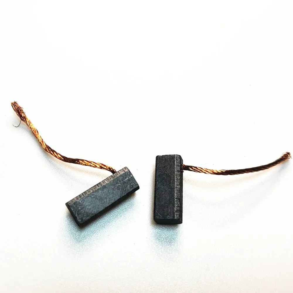 Escovas de carbono para automóveis, contendo cobre, Ferragens elétricas pequenas, 5x6x15mm, 10 peças