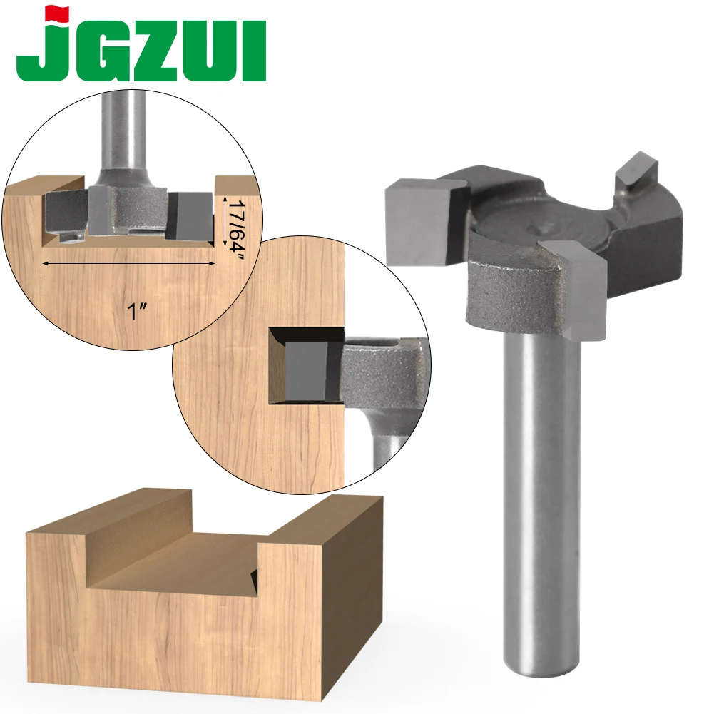 

6mm Shank 1/4″Shank 3 teeth T-Slot Router Bit Milling Straight Edge Slotting Milling Cutter Cutting Handle for Wood Woodwork