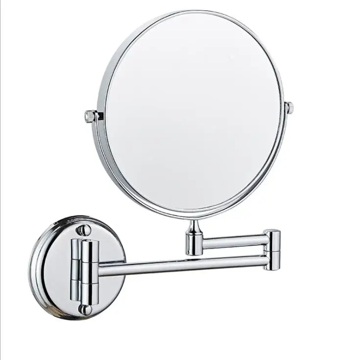 Imagem -05 - Double-sided Folding Telescopic Makeup Mirror Wall Hanging Beauty Mirror Hotel e Banheiro 3x Ampliação