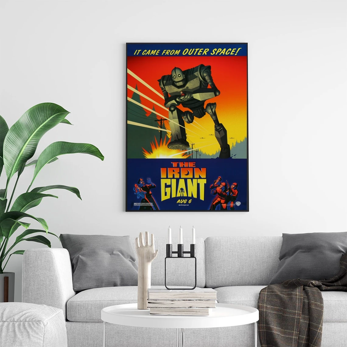 The Iron Giant - 1999 Movie Poster Home Decor Classic Movie Cover Art Photo Canvas Poster Print Wall Painting